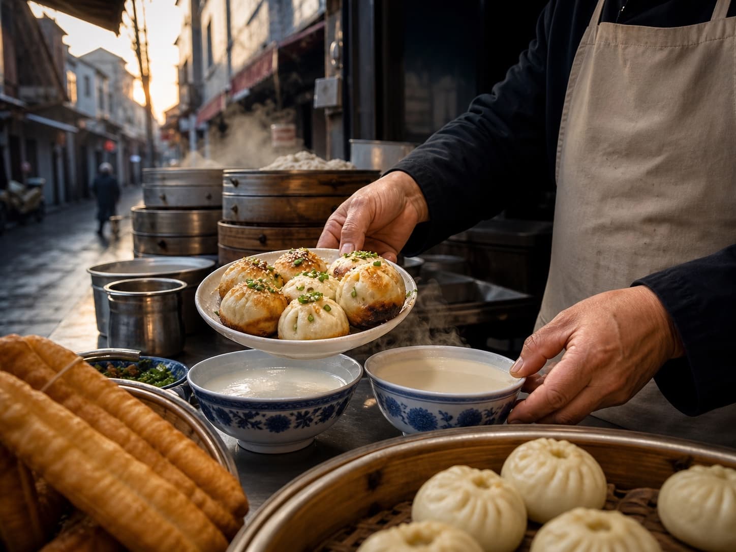Shanghai Breakfast Walk